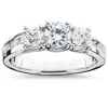Pompeii3 2ct Diamond Three Stone Ring 14k White Gold In Multi
