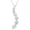 Pompeii3 2ct Huge Diamond Journey Pendant 14k Yellow Gold In Multi