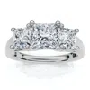 Pompeii3 2ct Princess Cut Diamond Engagement Ring 14k Gold Or Platinum Lab Grown In White