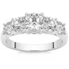 Pompeii3 2ct Round Cut Diamond Five Stone Wedding Ring Anniversary Gold Band Lab Grown In Multi