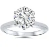 Pompeii3 2ct Solitaire Moissanite Engagement Ring 14k White Gold In Multi