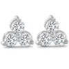 Pompeii3 2ct Three Stone Diamond Earrings 14k White Gold In Multi
