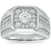Pompeii3 2ct Tw Men's Diamond Ring 14k White Gold Lab Grown Wedding Anniversary Band In Multi
