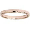 Pompeii3 2mm 14k Rose Gold Hammered Stackable Wedding Band Size Selectable In Multi