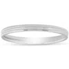 Pompeii3 2mm 14k White Gold Milgrain Wedding Band Ring Brand Size Selectable In Multi