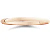 Pompeii3 2mm Dome High Polished Wedding Band 10k Rose Gold In Multi