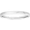 Pompeii3 2mm Plain Polished Platinum Comfort Wedding Band Size Selectable In Multi