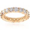 Pompeii3 3 1/2 Ct Diamond Eternity Ring 14k Yellow Gold In Multi