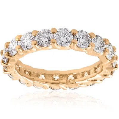 Pompeii3 3 1/2 Ct Diamond Eternity Ring 14k Yellow Gold In Multi
