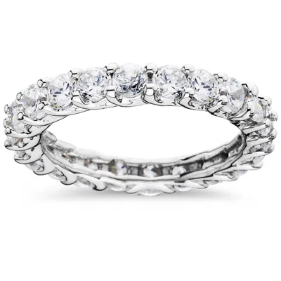 Pompeii3 3 1/2ct Diamond Eternity Ring 14k White Gold In Multi