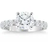 Pompeii3 3 1/4ct Tw Round Diamond Engagement Ring 14k White Gold Lab Grown In White