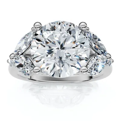 Pompeii3 3 3/4ct Certified Diamond Engagement Ring 14k Gold Or Platinum Lab Grown In Multi