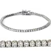Pompeii3 3 Ct Diamond Tennis Bracelet 14k White Gold 7" Lab Grown In Multi