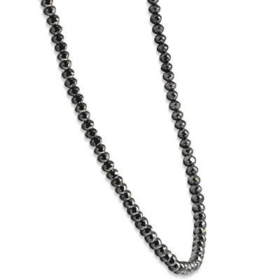 Pompeii3 33ct Black Diamond Necklace In 18k Gold 16" With 2" Extender