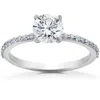 Pompeii3 3/4 Ct Lab Created Diamond Sophia Engagement Ring 14k White Gold In Silver