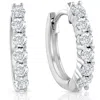 Pompeii3 3/4 Cttw Lab Grown Diamond Hoops In White Or Yellow Gold 1/2" Tall In Multi