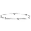 Pompeii3 3/4 Tcw 14k White Or Yellow Gold Round Diamond By Yard Station Bracelet In Multi