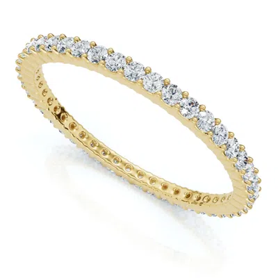 Pompeii3 3/4ct Diamond Eternity Ring 14k Gold Or Platinum Wedding Band Lab Grown In Silver