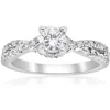Pompeii3 3/4ct Diamond Infinity Engagement Twist Ring 14k White Gold In Multi