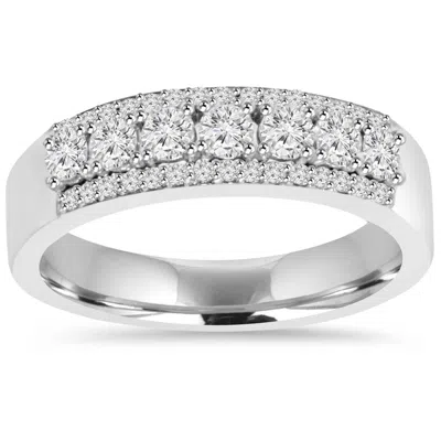 Pompeii3 3/4ct Diamond Wedding Ring 14k White Gold In Multi