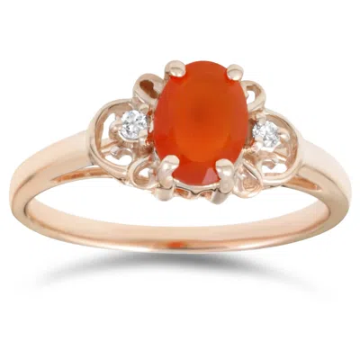 Pompeii3 3/4ct Fire Sapphire & Diamond Ring 14k Yellow Gold In Multi