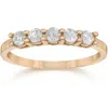 Pompeii3 3/4ct Five Stone Diamond Ring 14k Rose Gold In Multi