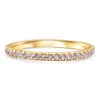 Pompeii3 3/4ct Genuine Amethyst Eternity Ring Stackable Band 14k Yellow Gold Size: 8