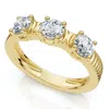 Pompeii3 3/4ct Jade Diamond Wedding Stackable Ring 14k Gold Or Platinum Lab Grown Ef/vs In Gold