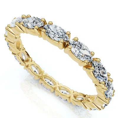 Pompeii3 3/4ct Marquise East To West Diamond Eternity Ring 14k Gold Lab Grown