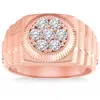 Pompeii3 3/4ct Men's 7 Stone Diamond Ring In 14k Gold Lab Grown In Multi