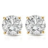 Pompeii3 3/4ct Natural Diamond Studs Available In 14k White And Yellow Gold Setting In Gold