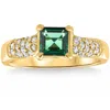 Pompeii3 3/4ct Peart Shape Emerald Diamond Ring 10k Gold Lab Grown In Multi