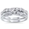 Pompeii3 3/4ct Prong Diamond Ring Set 14k White Gold In Multi