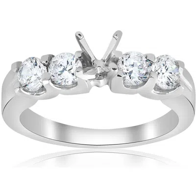 Pompeii3 3/4ct Real Diamond Engagement Semi Mount Ring Setting In Multi