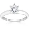 Pompeii3 3/4ct Solitaire Diamond 14k White Gold Engagement Ring In Multi