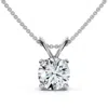 Pompeii3 3/4ct Solitaire Diamond Pendant 14k Gold Women's Necklace Lab Grown Ef/vs In White