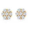 Pompeii3 3/8 Ct. Diamond Earrings Womens Studs 10k Yellow Gold In Multi