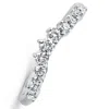 Pompeii3 3/8ct Diamond Contour Wedding Guard Ring Womens Band 14k Gold Lab Grown In Multi