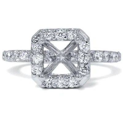 Pompeii3 3/8ct Halo Diamond Ring 14k White Gold In Multi