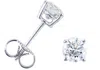 Pompeii3 3/8ct Round Diamond Studs Earrings 14k White Gold In Multi