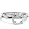 Pompeii3 3/8ct Vs1 Diamond Engagement Semi Mount White Gold Ring Set In Silver