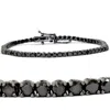 Pompeii3 3ct Black Diamond Tennis Bracelet 14k Black Gold 7" In Multi