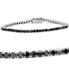 Pompeii3 3ct Black Diamond Tennis Bracelet 14k White Gold 7" In Black