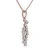 Pompeii3 .3ct Cascading Diamond Pendant 14k Gold Lab Grown