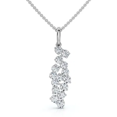 Pompeii3 .3ct Cascading Diamond Pendant 14k Gold Lab Grown