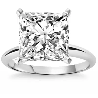 Pompeii3 3ct Certified Princess Cut Solitaire Diamond Engagement Ring 14k Gold Lab Grown In Multi