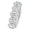 Pompeii3 3ct Oval Shape Diamond Five Stone Wedding Ring 14k Gold Lab Grown In Multi