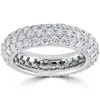 Pompeii3 3ct Pave Diamond Eternity Ring 14k White Gold In White