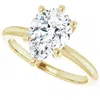 Pompeii3 3ct Pear Moissanite Solitaire Engagement Ring 14k White Yellow Or Rose Gold In Silver