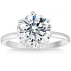 Pompeii3 3ct Round Cut Certified Lab Grown Diamond Engagement Ring White Or Yellow Gold In Multi